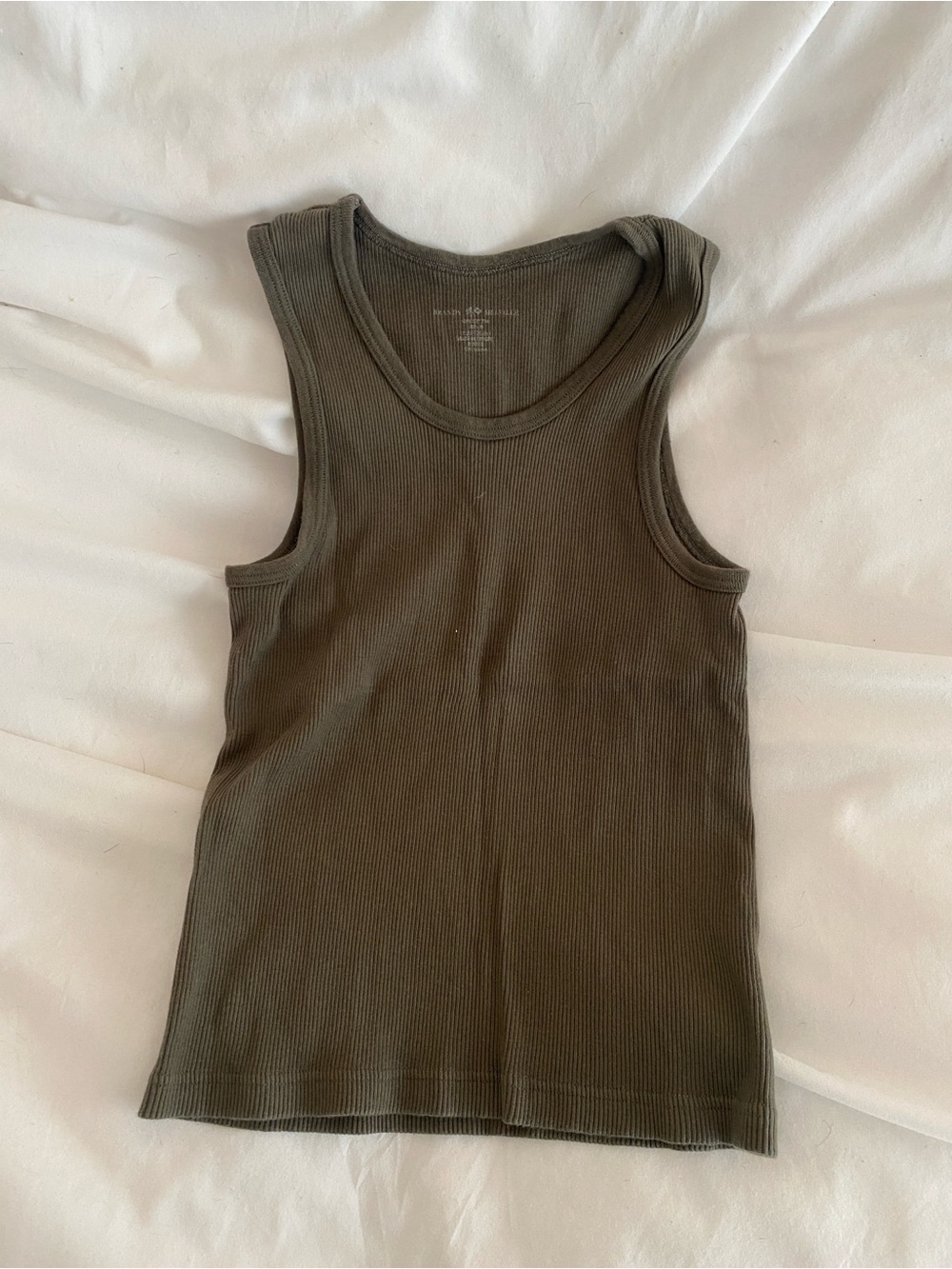 Brandy Melville army green tank top